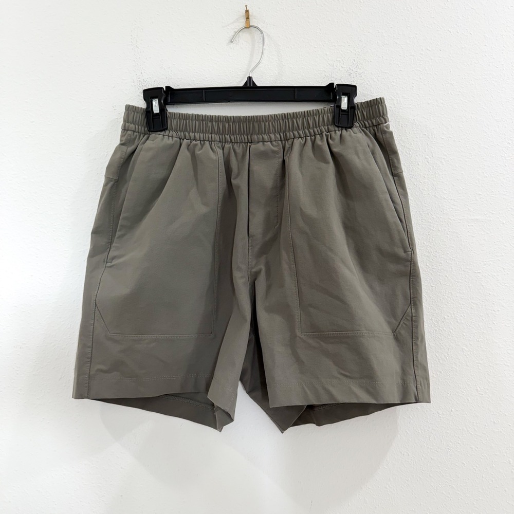 Lululemon Men Shorts 5" Gray Olive Athleisure Running Yoga S